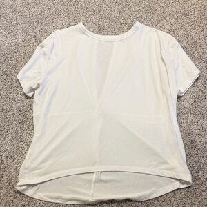 Athleta White Short Sleeve Tee